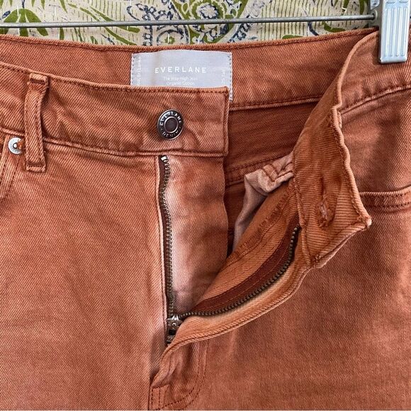 Everlane Rust Organic Cotton The Way-High Jeans Size 25 Tall - Picture 7 of 16